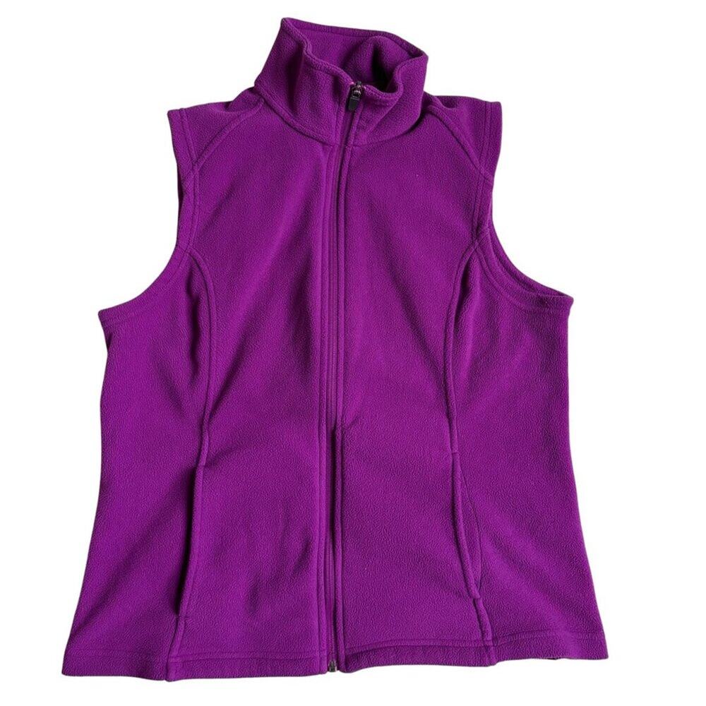 Lands' End Aircore 100 Fleece Vest (Purple) - Size Small (6 - 8)